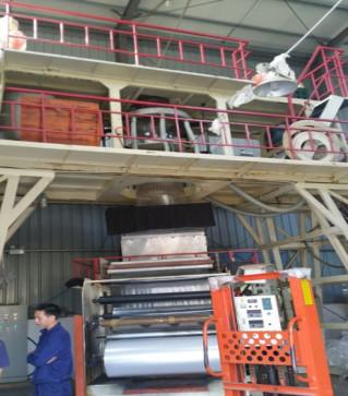 High speed Three  Layers CPP Plastic Film Blowing Machine (SJ-50*3,60*3 Model)