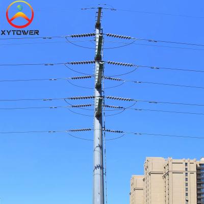 Galvanized Steel Monopole for Electricity Power Transmissionand Distribution Line