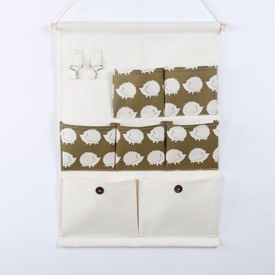 hanging storage bag pockets organizer door wall chest holder customized hedgehog whale owl