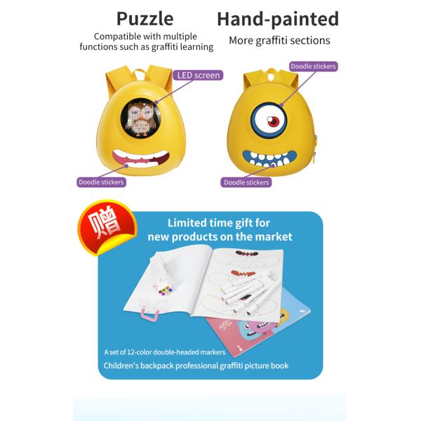 29x32x11 см светодиодный рекламный экран водонепроницаемая детская сумка