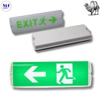 Señal de salida con luz de emergencia IP65 para pasillos, estaciones de tren, fábricas, hoteles, sótanos, estacionamientos y lugares públicos
