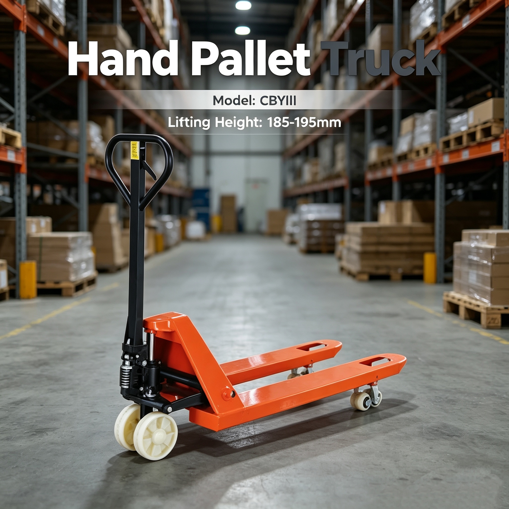 2500kg 3000kg Nylon Wheel Mini Hand Pallet Truck
