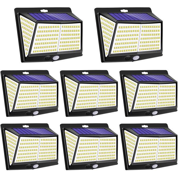 Solar Motion Sensor 228LED Garden Decoration Light 3 Modes For Outdoor