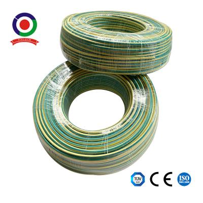 Copper Core Yellow And Green Pvc Grounding Cable Insulation Power Line 450/750v