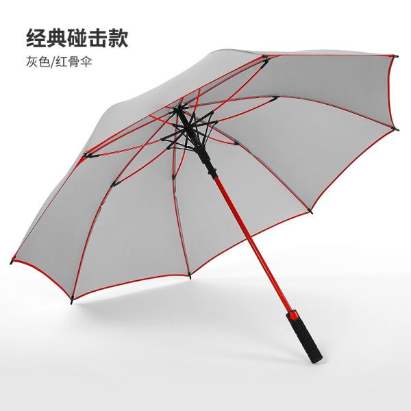 Custom Logo 27 Inch Windproof Full Fiber Golf Umbrella for Advertising and Promotion