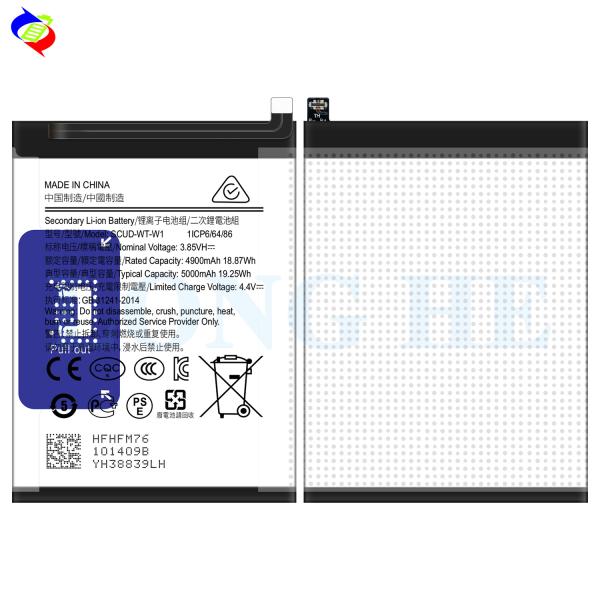 Protección de doble IC 5000mAh 3.85V Batería recargable para SAM A22 F42 5G SCUD-WT-W1