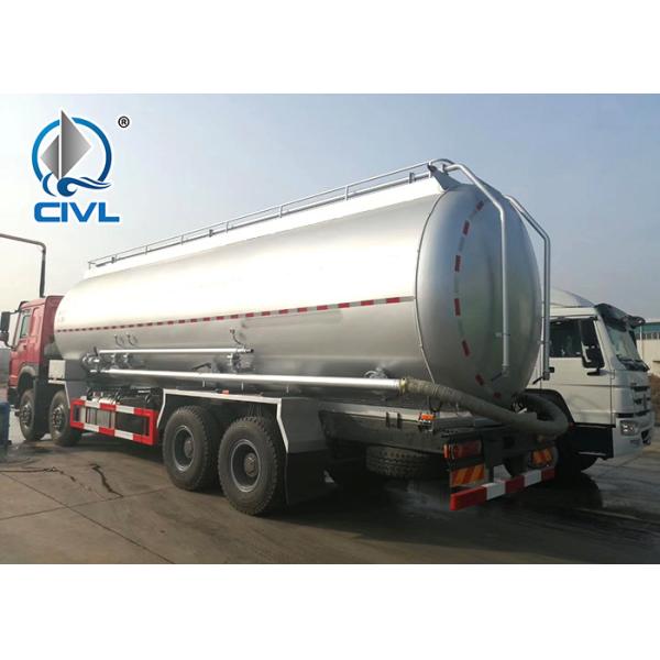 SINOTRUK 38000L Oil Tanker Truck 8*4 , HOWO Fuel Tanker Truck