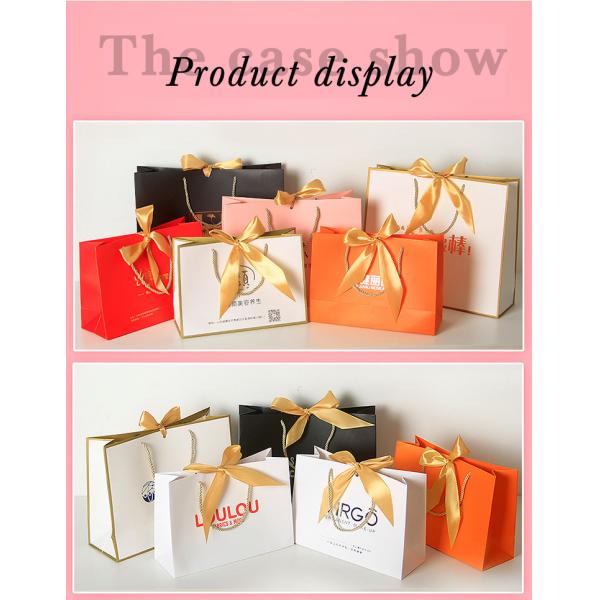 Custom Logo Cardboard Gift Packaging Box With Ribbon For Cloth Pack / Cosmetic
