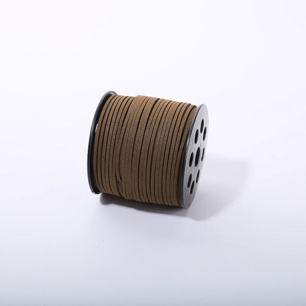 Fios de veludo de couro de camarão 3 mm Fios de veludo de dois lados