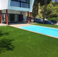 3 tons Cores verdes Erva de relva artificial Paisagismo PE Erva sintética
