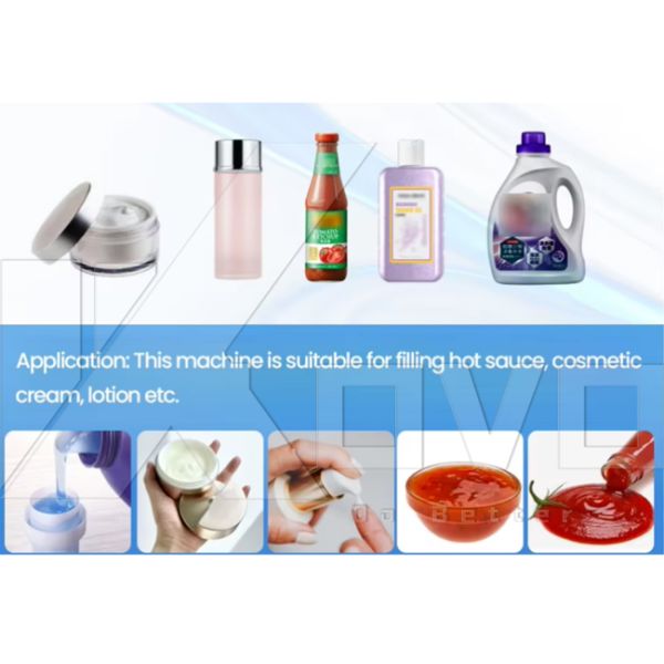 High Speed Electric 4 Head Piston Pump Liquid Detergent Cosmetic Bottle Liquid Filling Machine