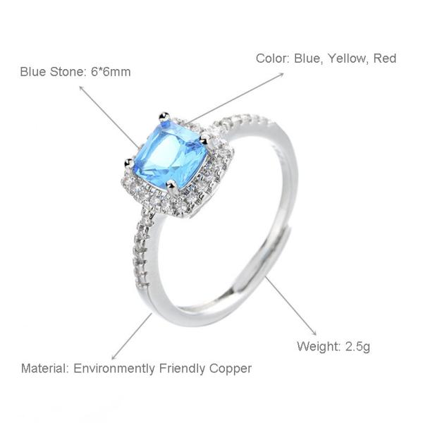 AAA CZs Sterling Silver Diamond Engagement Rings For Women