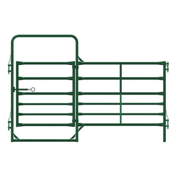 Power Coated Cattle Panel Pipe Fence 1.8m High Low Carbon Steel