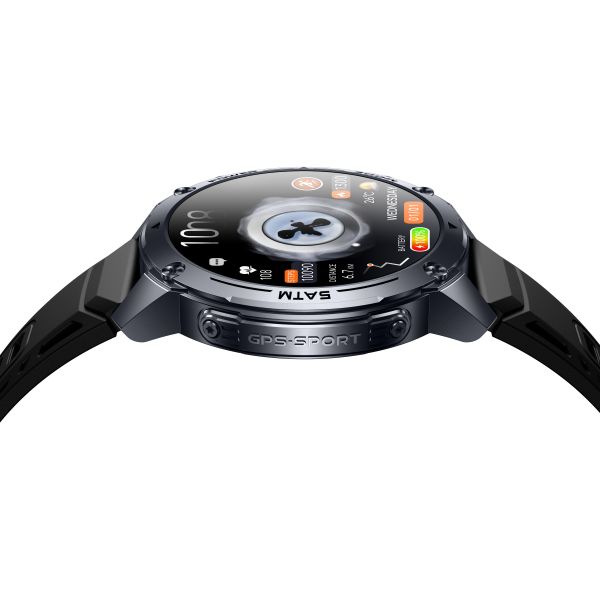 KW300 GPS Sport Smartwatch with AMOLED Display 5ATM Waterproof
