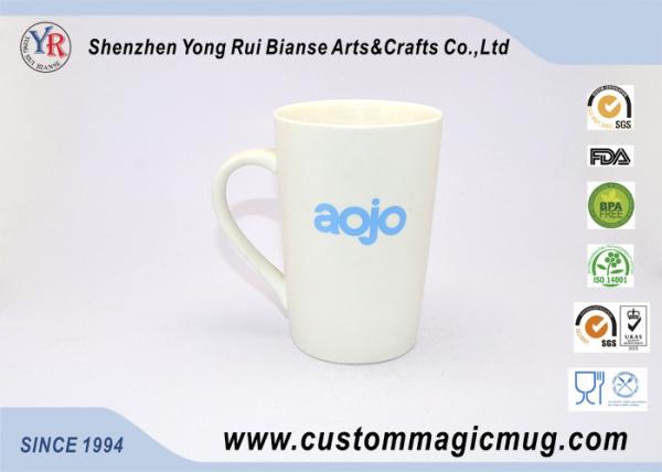 11oz Heat Sensitive Color Changing Mugs , Hotel Promotion Decorative Coffee Mugs