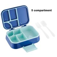 Entrepôt de nourriture réutilisable 5 compartiments pour faciliter l'organisation et le stockage