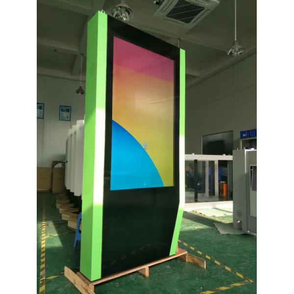 65 Inch Interactive Digital Display Screens , Floor Standing Outdoor Monitor Display