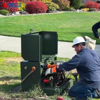 Transformateur monophasé sur socle 15 kVA 25 kVA 50 kVA résistant aux intempéries personnalisé