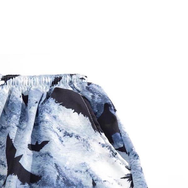 Fashion Printed Beach Surf Shorts Mens Polyester Shorts With Pockets