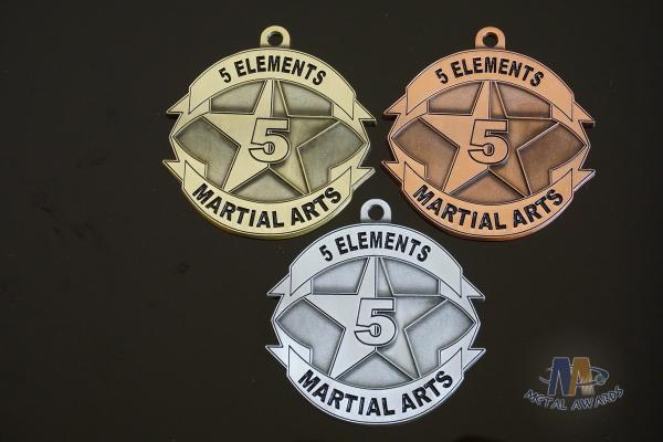 Use Your Own Design Or Logo Metal Award Medals Gold / Silver / Copper Antique Plating