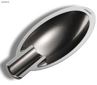 Black Plated Process Die Casting Zinc Alloy 165*35mm Reusable Vintage Personal Portable Metal Pocket Ashtray