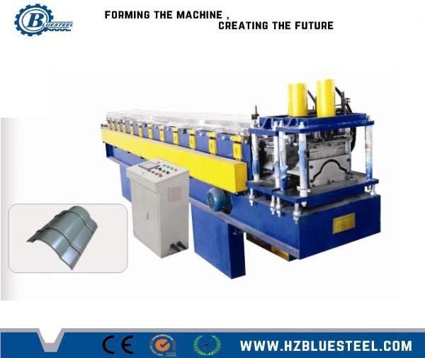 O rolo da espessura 14-22 de Ridge Cap Forming Machine 0.3-0.8mm posta a movimentação de corrente