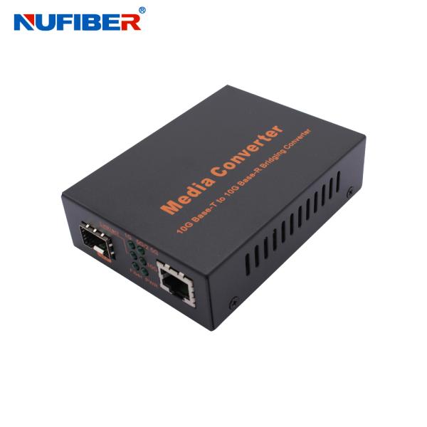10G SFP+ to RJ45 Optical Media Converter 10G Fiber Media Converter DC12V