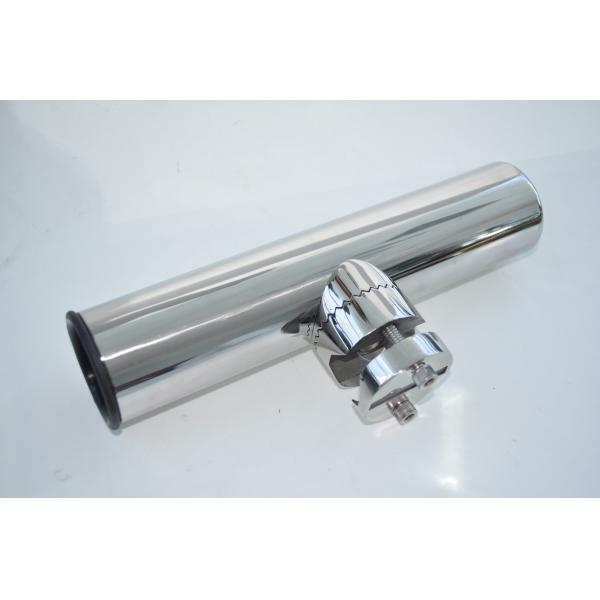 Stainless Steel Fishing Rod Holder Adjustable Clamp-on  Rail Mount