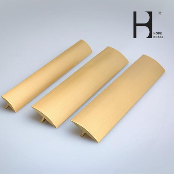 Brass Extrusion T Bar Pulls Design Copper T Slot Flat Bar For Decoration Antique, Brushing Surface
