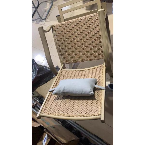 PE Rattan Rocking Lazy Chair for Outdoor Furniture Modern Design Balcony Garden Chair