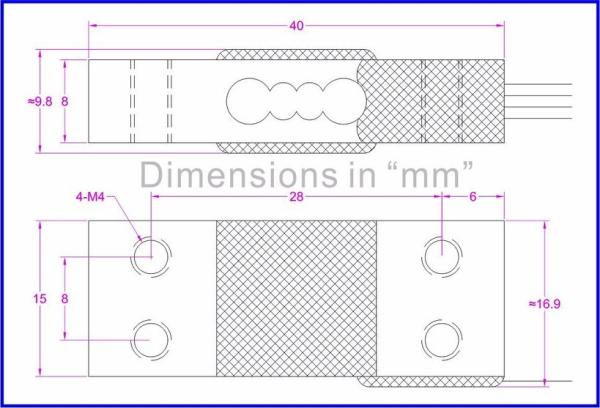 Miniature load cell 300N 200N 100N 50N small size weight sensor