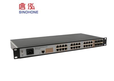 Gigabit Fiber Optic Network Switch 24 Port 1u Din Rail And Wall Mount Installation