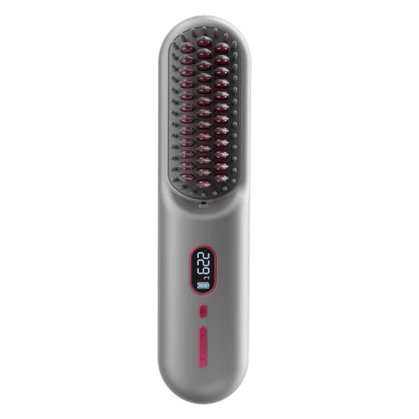 Wireless Hot Air Hair Dryer Brush With BLDC Motor And Negative Ions Type-C Customizable
