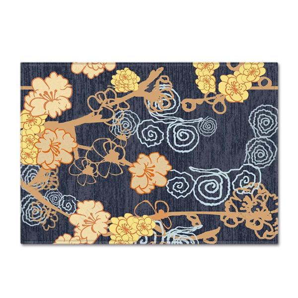 99.1*152.4cm Flower Pattern Room Rugs Washable Dining Room Floor Mat Floor carpet