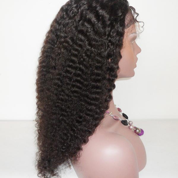 Afro Curl  Virgin Human Hair Full Cuticle Brazilian Lace Wigs for african women