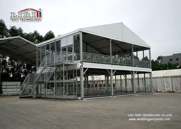 Fire Proof Large Wedding Tents , Roof Cube Tent Aluminum Frame