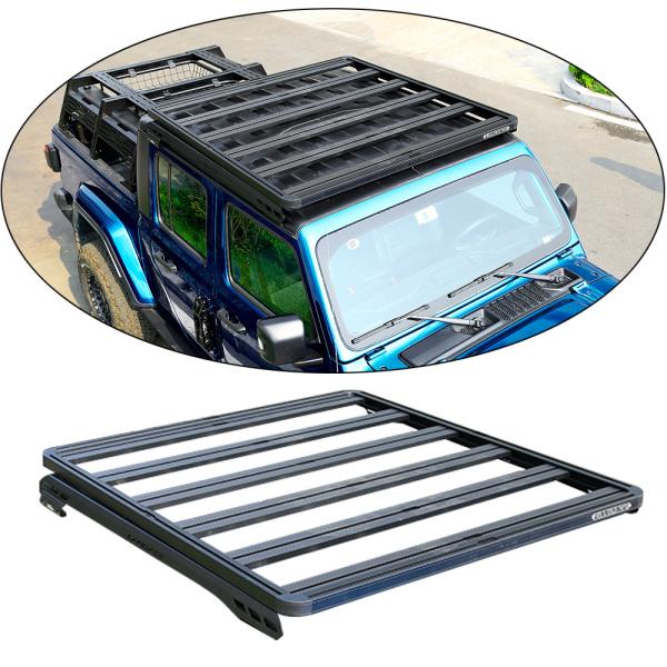 Aluminum Alloy Roof Rack Cargo Carrier for JEEP JT 1500X1425 Placement on Vehicle Roof