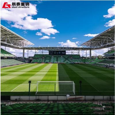 Large Span Galvanized Steel Structure Building Hot Rolled For Stadium Football Field