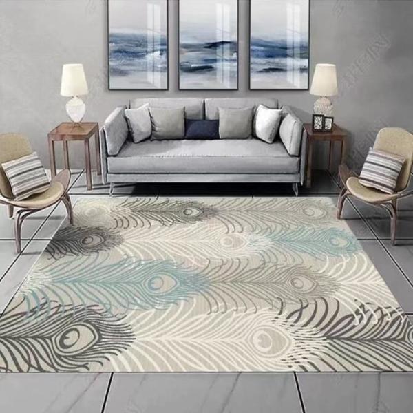 North Simple Style Geometric abstraction Living Room Floor Carpets
