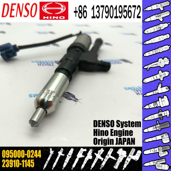 Inyector de combustible común del carril 095000-0240 095000-0244 para HINO K13C 23910-1145