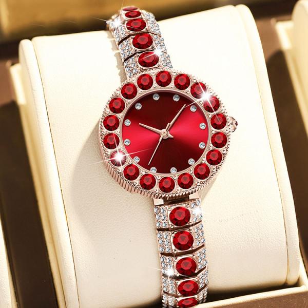 Fashion Light Luxury Women Quartz Wrist Watch With Diamond Waterproof