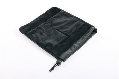 new black mini hard headphone case portable earbuds pouch box PU leather earphone storage bag