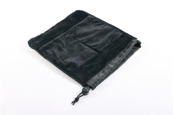 new black mini hard headphone case portable earbuds pouch box PU leather earphone storage bag