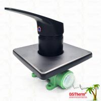 Ventilateur de mélange de douche à trois voies de panneau carré Ppr plaqué noir