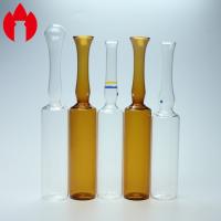 Pharmaceutical Glass Ampoules Types , Ampoule Container Transparent / Brown Color