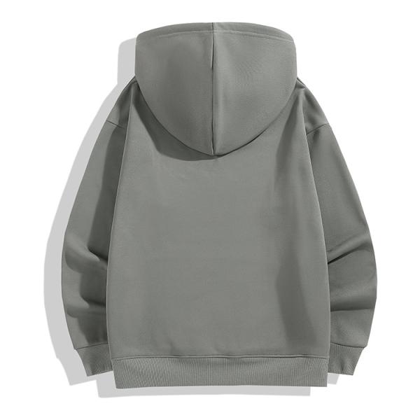350g Cashmere Full Zipper Hooded Sweater Sports Casual Thickened Fitness Running