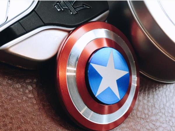 Captain America Si3n4 hybrid ceramic bearing fidget spinner,hand spinner  1114