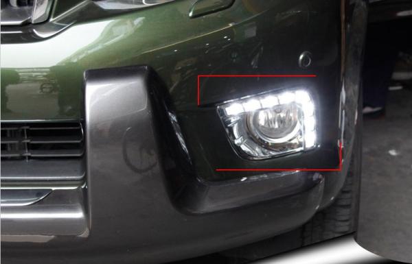 Toyota Prado 4000 FJ150 2010 Luzes de dia LED Carro LED DRL