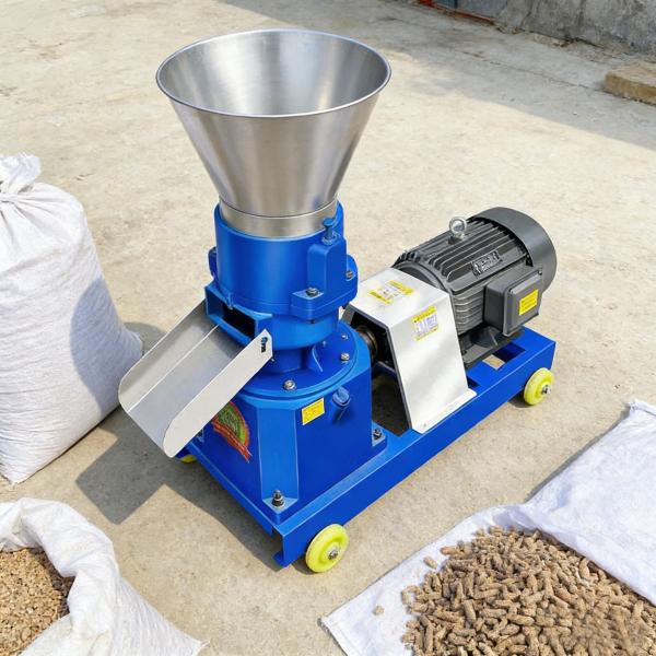 Stainless Steel Rust Resistant Poultry Pellet Machine 200kg/H Farm Feed Pellet Mill
