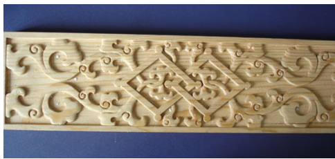 Iron Material CNC Wood Turning Lathe Machine , Wood Cutting CNC Router Machine